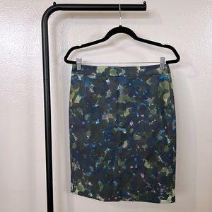 J Crew floral no. 2 pencil skirt